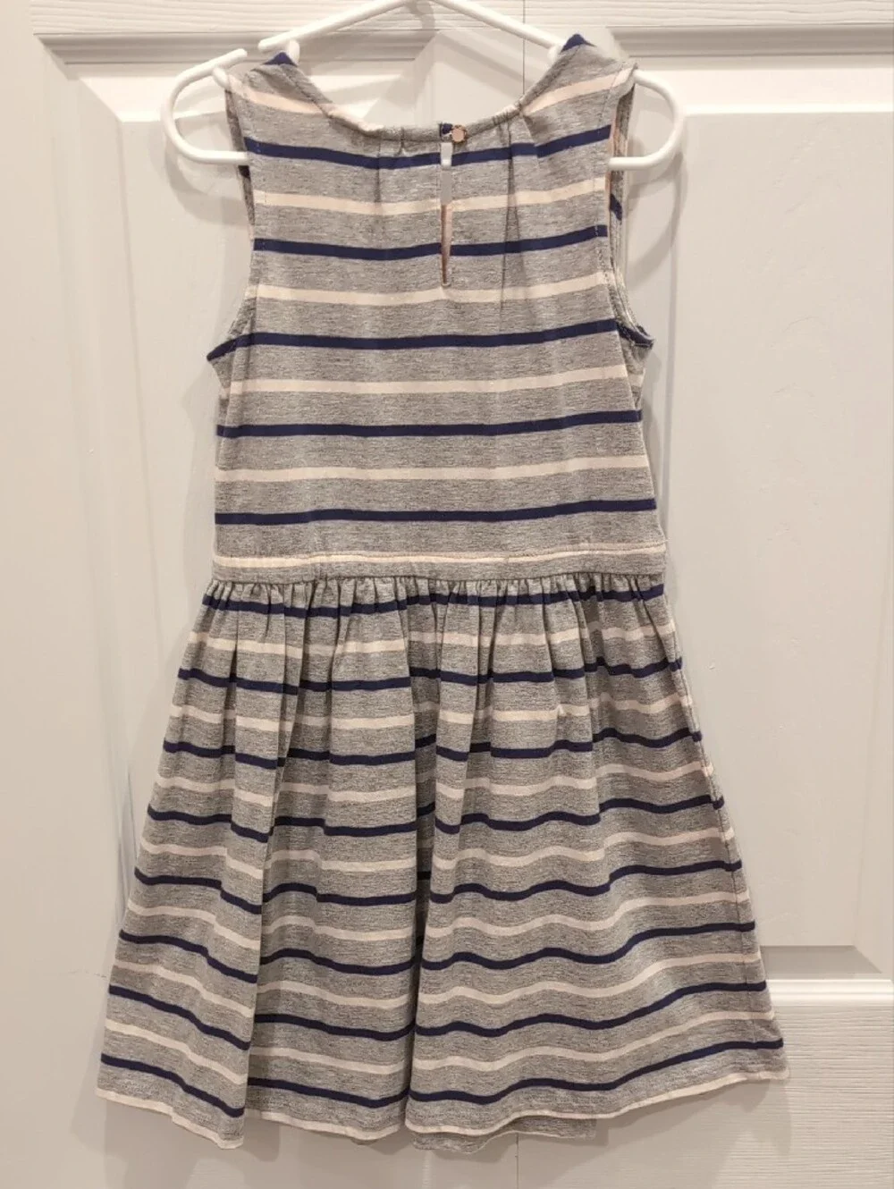 Max Studio Navy & Blush Striped Knit Dress